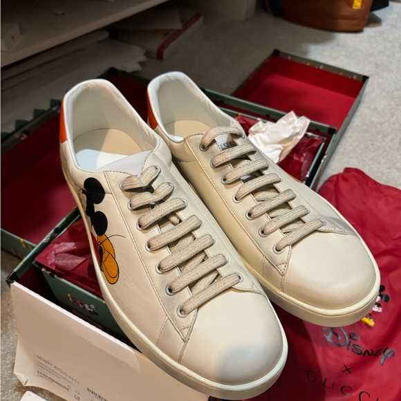 Gucci X Disney Ace Sneaker US Man 12 - Picture 4 of 6